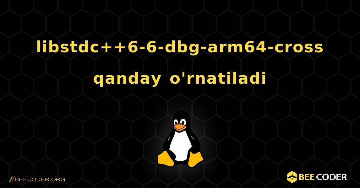 libstdc++6-6-dbg-arm64-cross  qanday o'rnatiladi. Linux