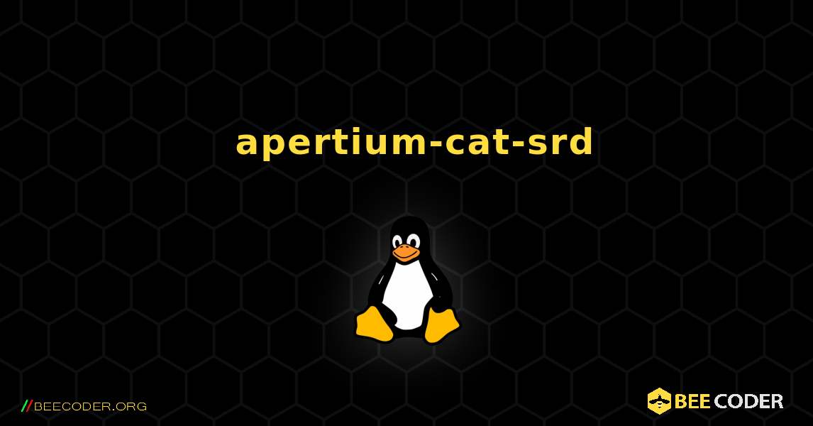 如何安装 apertium-cat-srd . Linux