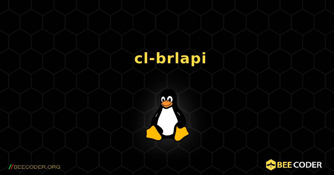 如何安装 cl-brlapi . Linux