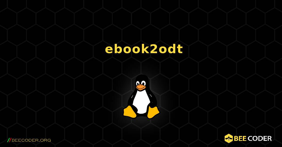 如何安装 ebook2odt . Linux