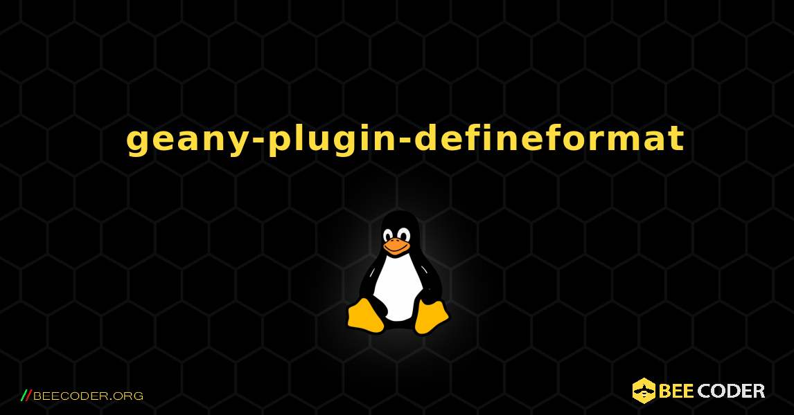 如何安装 geany-plugin-defineformat . Linux