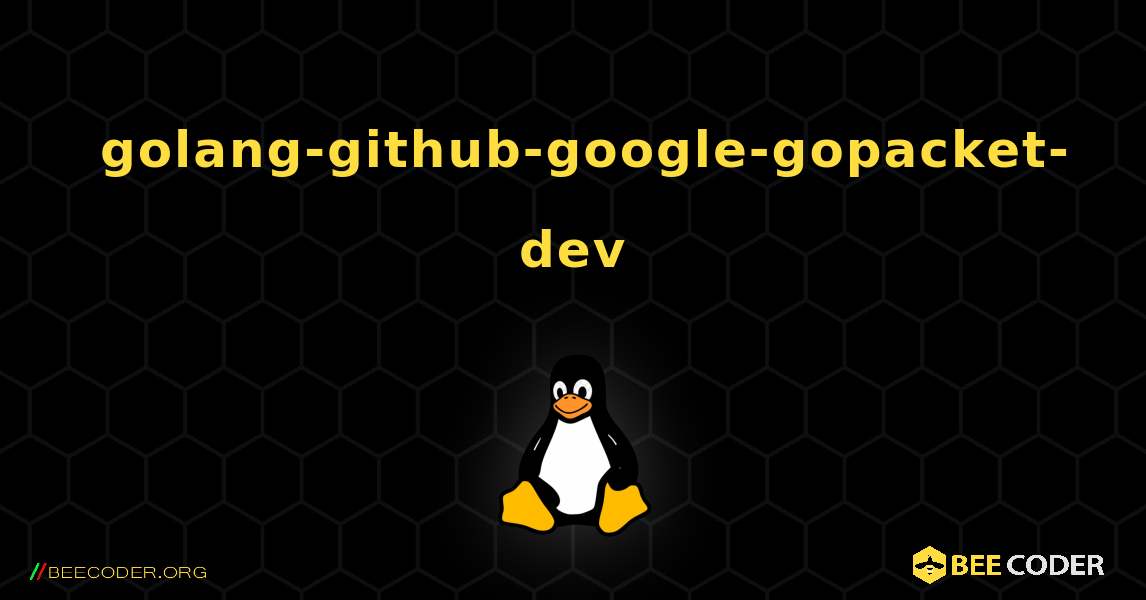 如何安装 golang-github-google-gopacket-dev . Linux