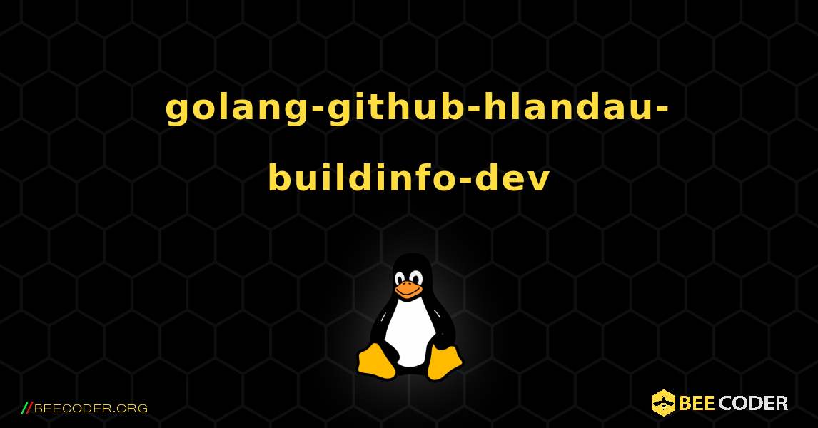 如何安装 golang-github-hlandau-buildinfo-dev . Linux