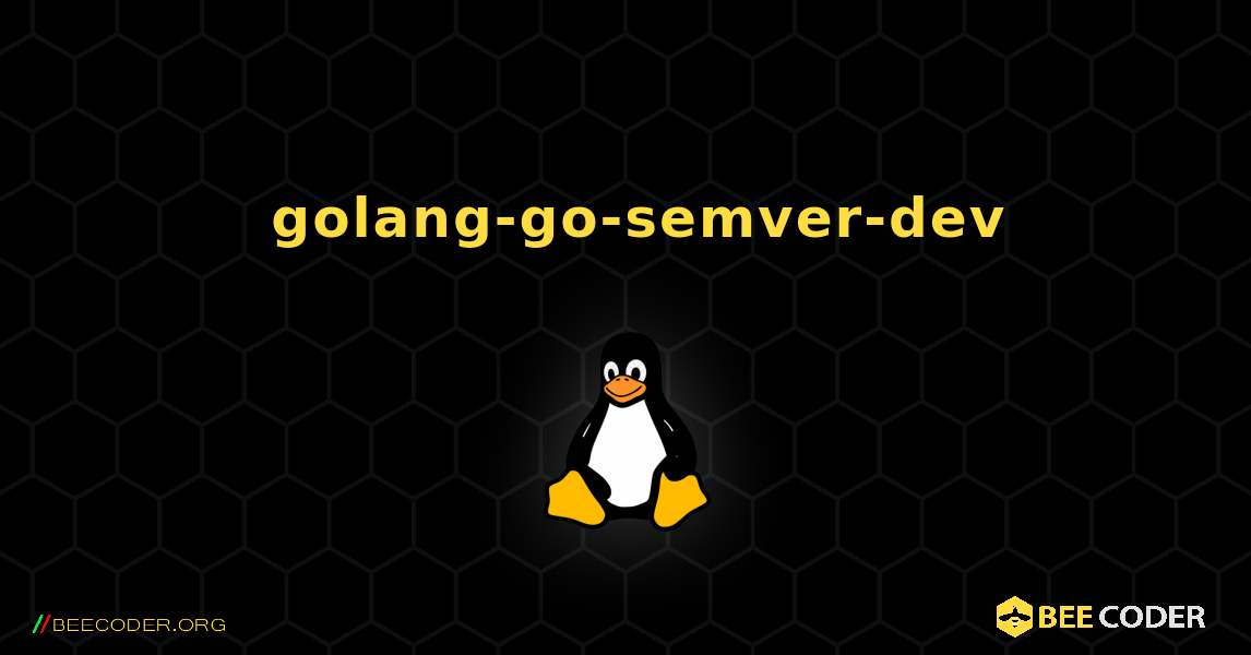 如何安装 golang-go-semver-dev . Linux
