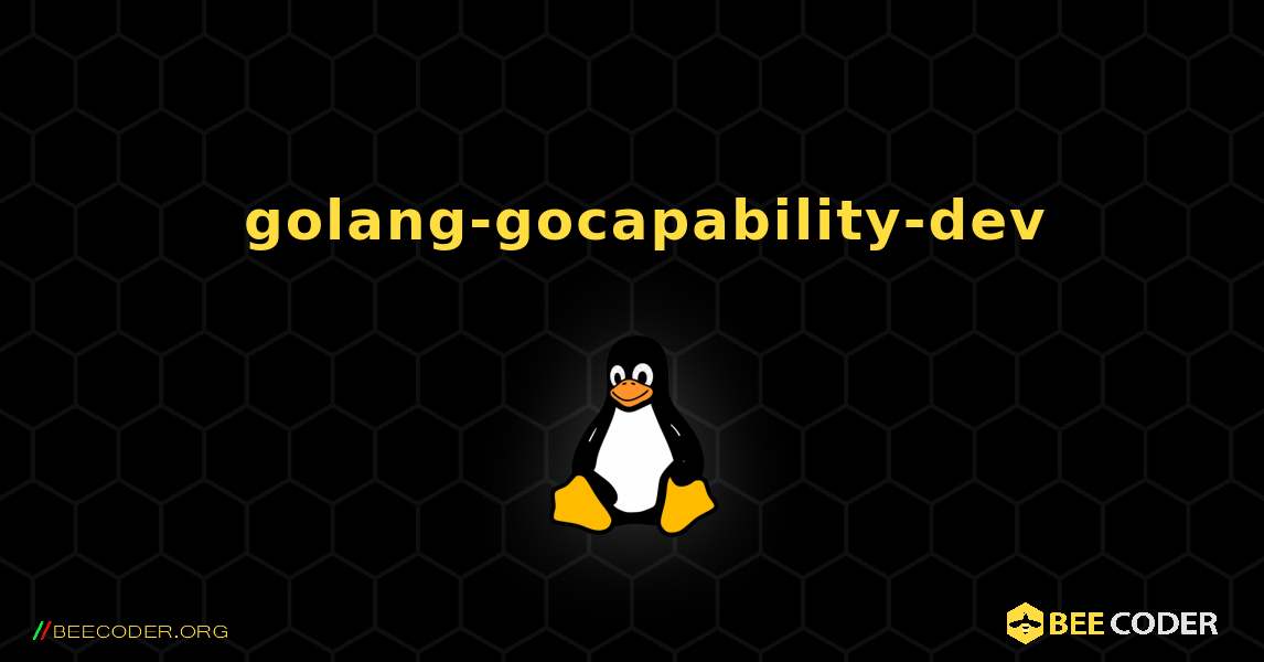 如何安装 golang-gocapability-dev . Linux