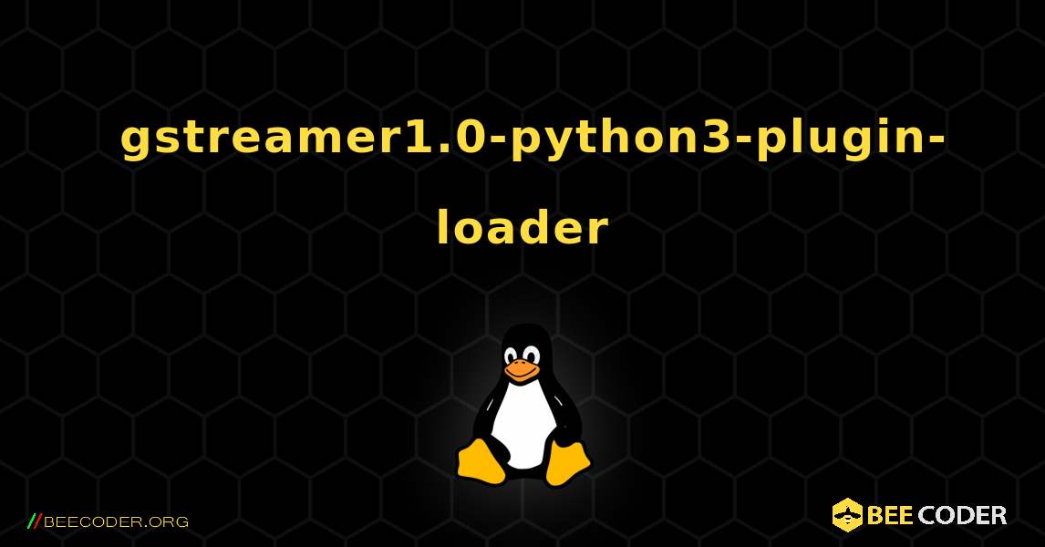 如何安装 gstreamer1.0-python3-plugin-loader . Linux