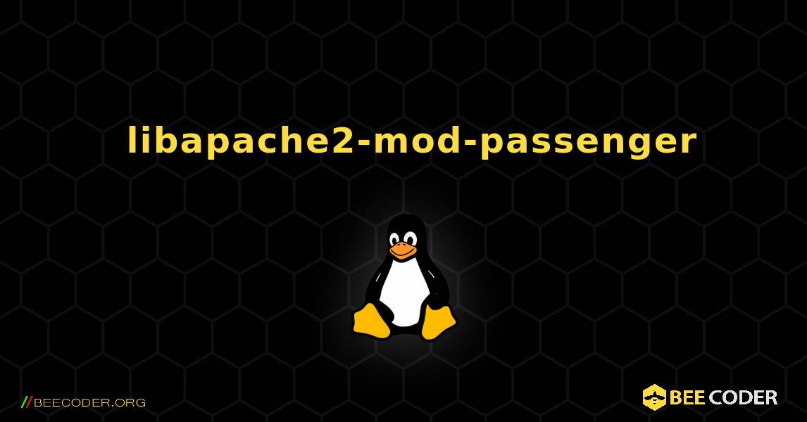 如何安装 libapache2-mod-passenger . Linux