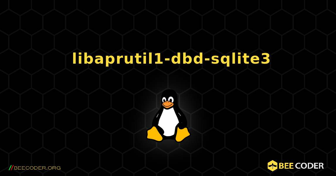 如何安装 libaprutil1-dbd-sqlite3 . Linux