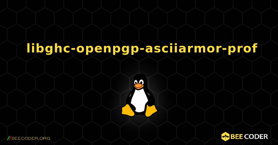 如何安装 libghc-openpgp-asciiarmor-prof . Linux