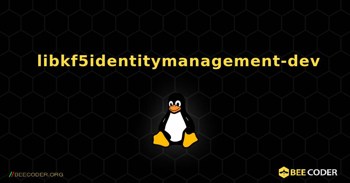 如何安装 libkf5identitymanagement-dev . Linux