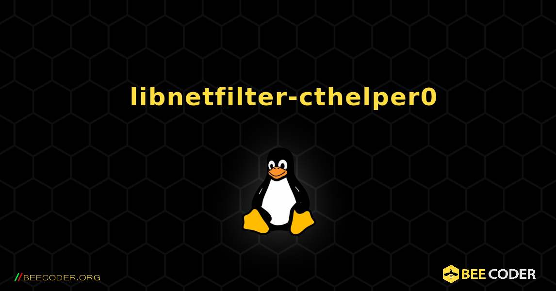 如何安装 libnetfilter-cthelper0 . Linux