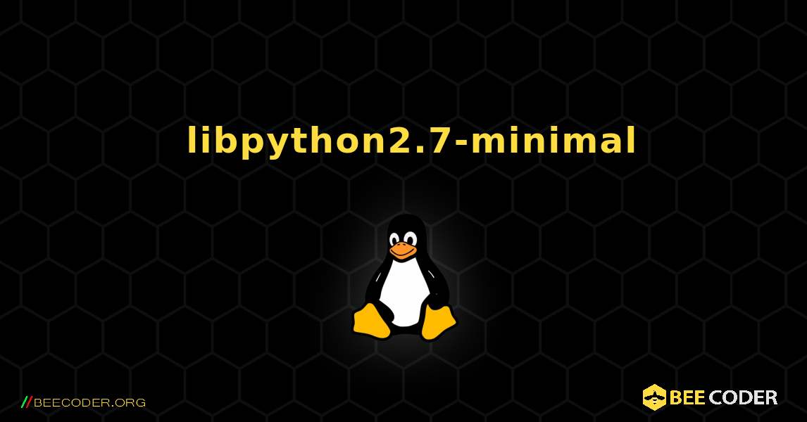 如何安装 libpython2.7-minimal . Linux