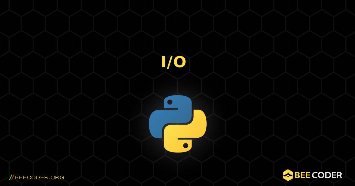 I/O 聊天非常简单的聊天. Python